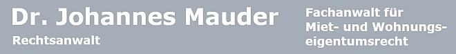Kanzlei Dr. Mauder München