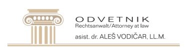 Odvetnik asist. Dr. Aleš Vodičar, LL.M. Ljubljana