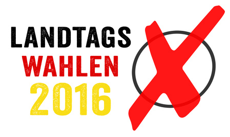 NPD will durch Verbindung mit der AfD mehr Stimmen in den Landtagswahlen gewinnen Schriftzug