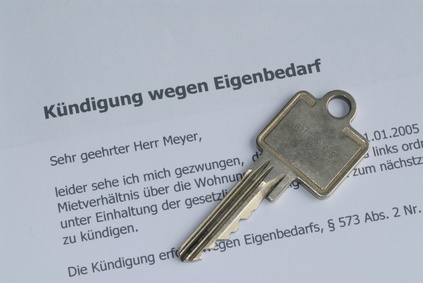 Eigenbedarfskündigung Schriftliche Erklärung einer Eigenbedarfskündigung