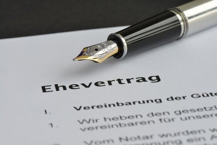 Ehevertrag, nachträglicher Ehevertrag