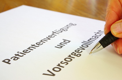 Generalvollmacht, Patientenverfügung, Bankvollmacht, Vorsorge