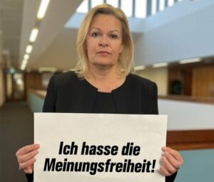 Das streitgegenständliche Faeser-Meme