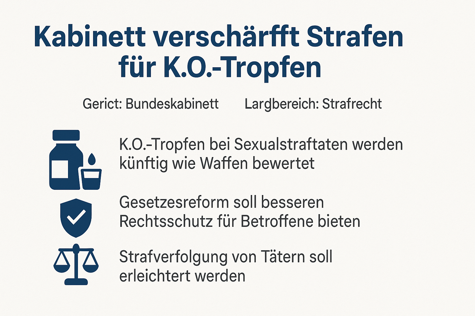 News - rechtsanwalt.com Bundesregierung stuft K.O.-Tropfen bei Vergewaltigungen wie Waffen ein