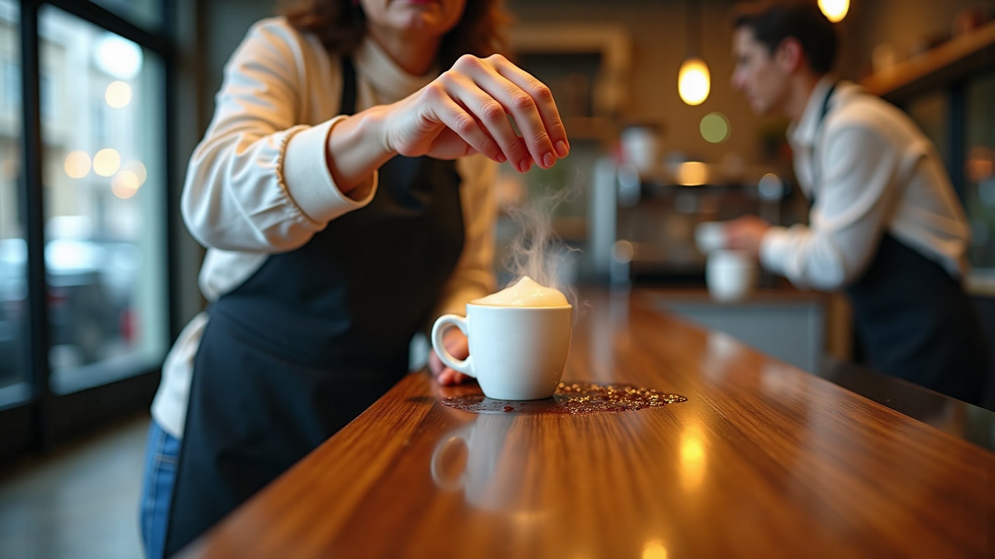 Kaffeeschaum Haftung
